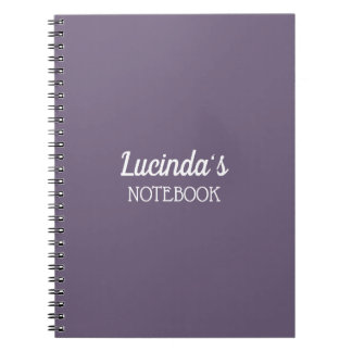 Caderno Espiral Favo de Mel | Cor Sólida Roxo 1 Pessoal