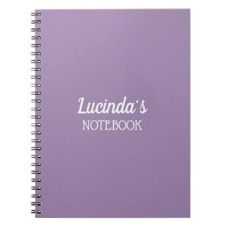Caderno Espiral Favo de Mel | Cor Sólida Roxo 2 Pessoal
