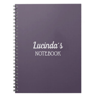Caderno Espiral Favo de Mel | Cor Sólida Roxo 3 Pessoal
