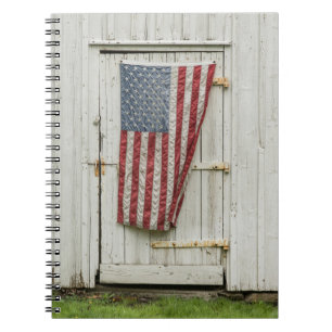 Caderno Espiral Fazendas Porta Branca Com Bandeira Americana