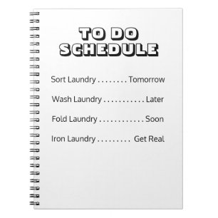 Caderno Espiral Fazer Programação de Disposição