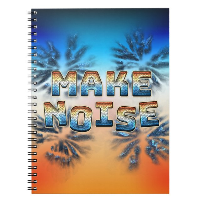 Caderno Espiral Fazer ruído (Frente)