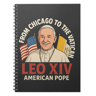 Caderno Espiral Fé Cristã da Igreja Católica do Papa Leão American