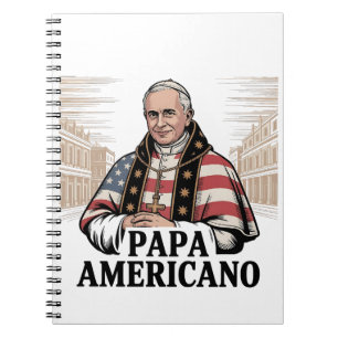 Caderno Espiral Fé Cristã da Igreja Católica do Papa Leão American