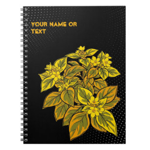 Caderno Espiral Febre do Ouro Botânica: A Lysimachia do Pôr do Sol