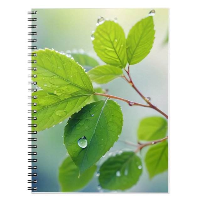 Caderno Espiral Fecho de Folha Calm Tranquil (Frente)