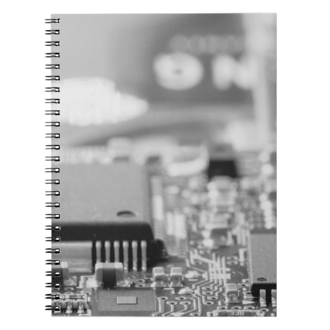 Caderno Espiral Fecho do chip do computador (Frente)