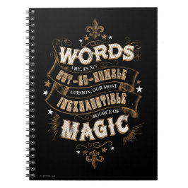 Caderno Espiral Feitiço de Harry Potter | As Palavras São Nossa Fo