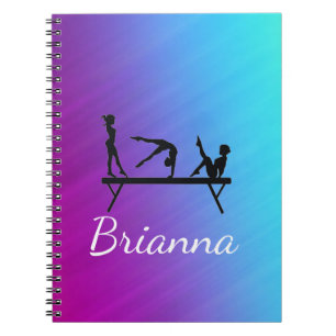 Caderno Espiral Feixe de ginástica feminino