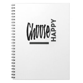 Caderno Espiral Felicidade é uma escolha