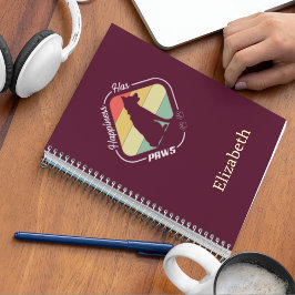 Caderno Espiral Felicidade tem patas Design