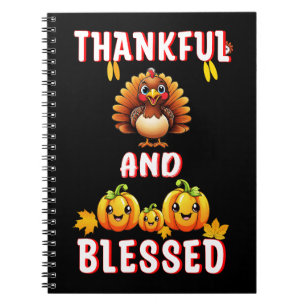 Caderno Espiral Feliz Abençoado 23 Maple de novembro dos EUA Ação