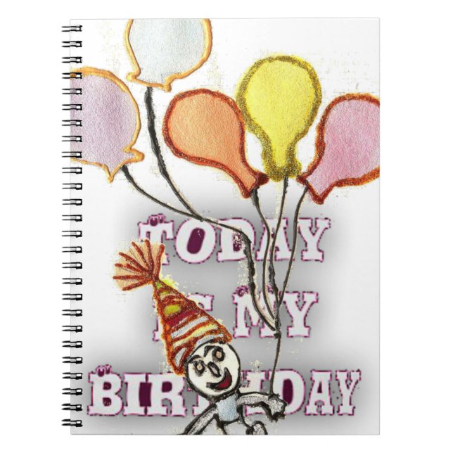 Caderno Espiral Feliz Aniversário, Irmão. (Frente)