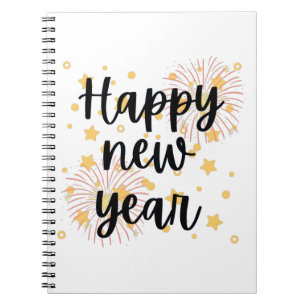 Caderno Espiral feliz ano novo