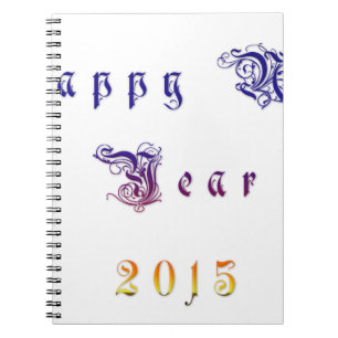 Caderno Espiral Feliz ano novo 2015 Hakuna Matata.png