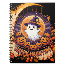 Caderno Espiral Feliz Assombramento
