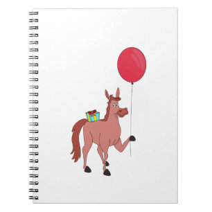 Caderno Espiral Feliz Cavalo de Aniversário