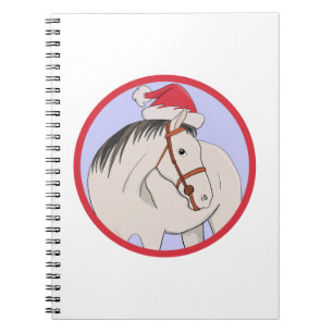 Caderno Espiral Feliz Cavalo de Natal
