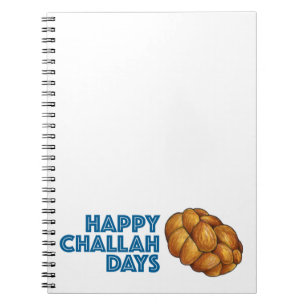 Caderno Espiral Feliz Challah Days Chanukah Hanukkah Holiday