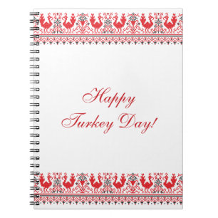 Caderno Espiral Feliz Dia da Turquia!