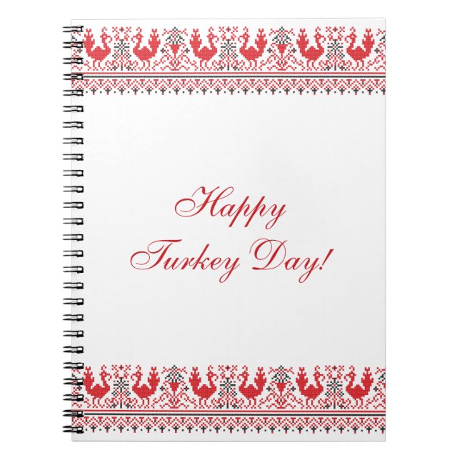 Caderno Espiral Feliz Dia da Turquia! (Frente)