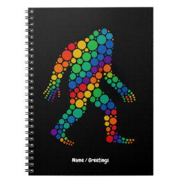 Caderno Espiral Feliz Dia das Bolinhas Sasquatch Divertido Colorid