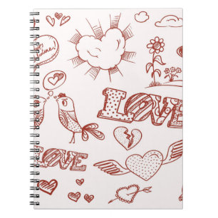 Caderno Espiral Feliz dia dos namorados