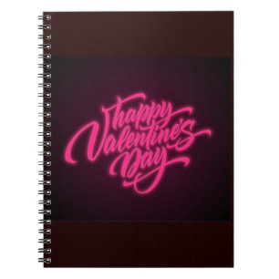 Caderno Espiral Feliz Dia dos Namorados Neon Design-23692