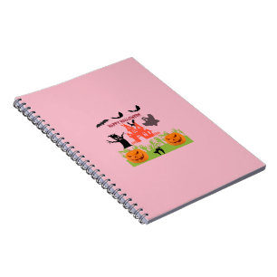 Caderno Espiral Feliz Halloween Assombrado