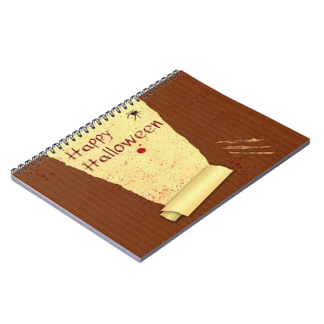 Caderno Espiral Feliz Halloween Bloody Wallpaper (Left Side)