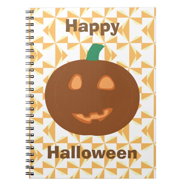 Caderno Espiral Feliz Halloween Pumpkin (Frente)