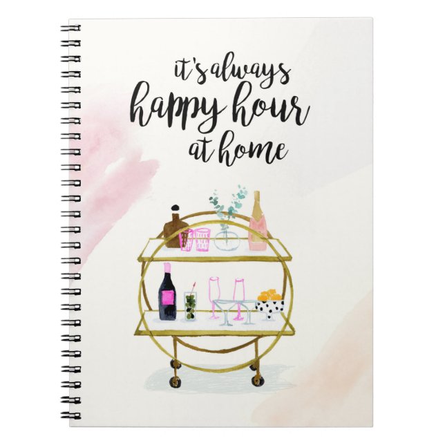 Caderno Espiral Feliz Hora em Casa (Frente)