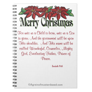 Caderno Espiral Feliz Natal