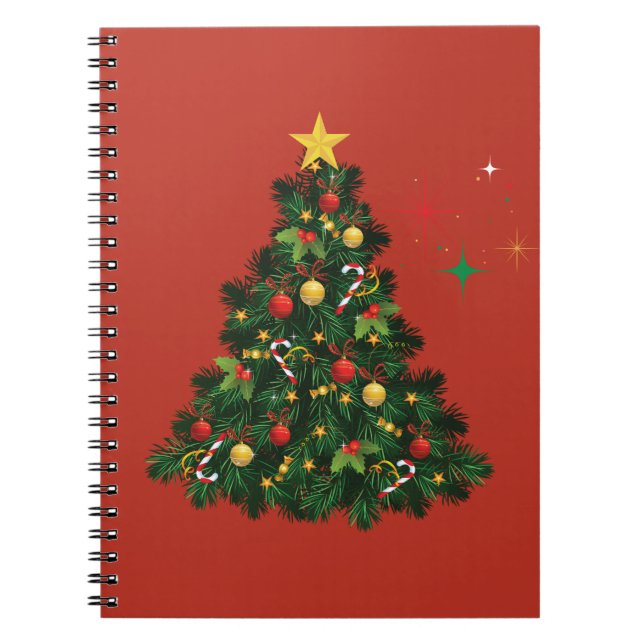 Caderno Espiral Feliz Natal Clássico (Frente)