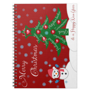 Caderno Espiral Feliz Natal e Feliz ano novo!