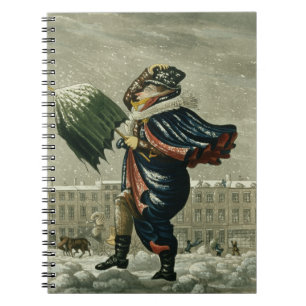 Caderno Espiral Feliz Natal e um feliz ano novo em Londres,