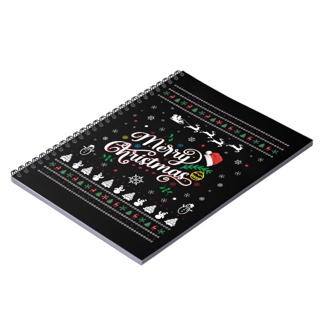 Caderno Espiral Feliz Natal Engraçado (Left Side)