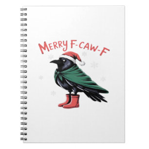 Caderno Espiral Feliz Natal F Caw F Estilo Clássico Vintage