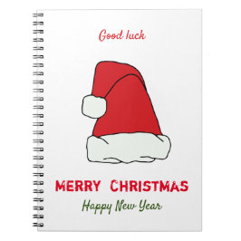 Caderno Espiral Feliz Natal minimalista e Ano novo