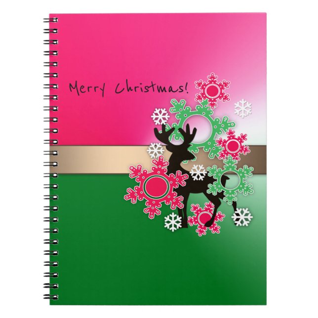 Caderno Espiral Feliz Natal, Natal (Frente)