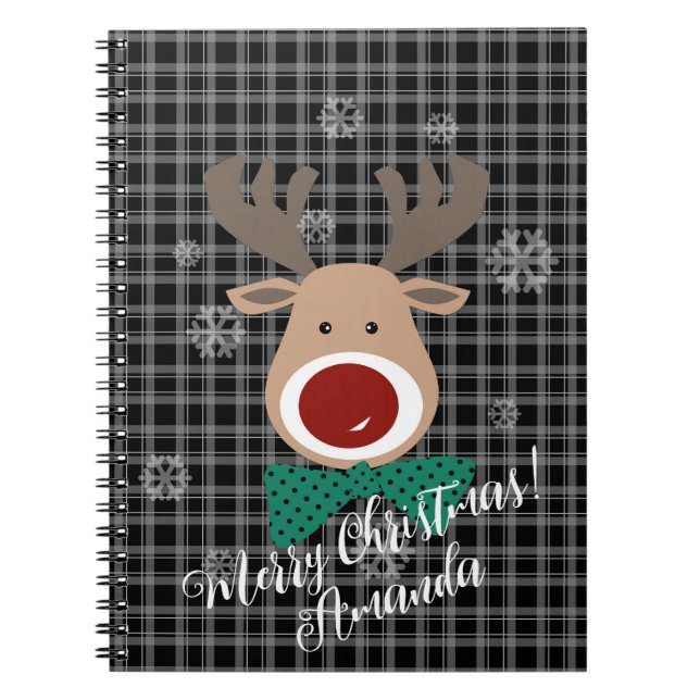 Caderno Espiral Feliz Natal! Notebook (Frente)