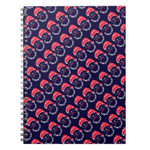 Caderno Espiral Feliz Natal Santa Clause Feliz e Brilho