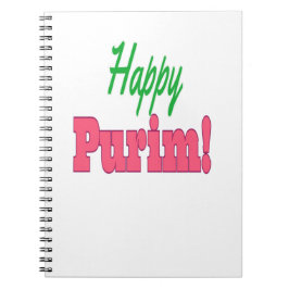 Caderno Espiral Feliz Purim