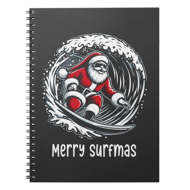 Caderno Espiral Feliz Surfmas (Frente)