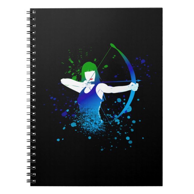 Caderno Espiral Female Archer (Frente)
