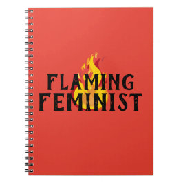 Caderno Espiral Feminista Atormentante RBG Feminismo Chama 20