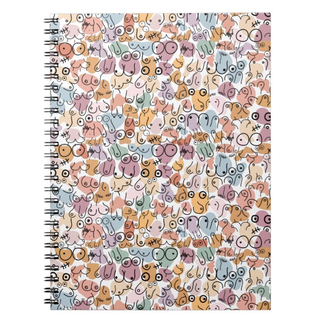 Caderno Espiral feminista divertida (Frente)