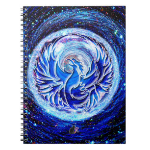 Caderno Espiral Fênix Azul