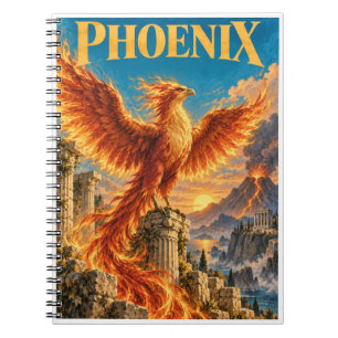 Caderno Espiral Fênix, Monstro de Fantasia Gótica