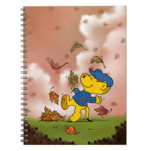 Caderno Espiral Ferald Entre As Folhas Do Outono